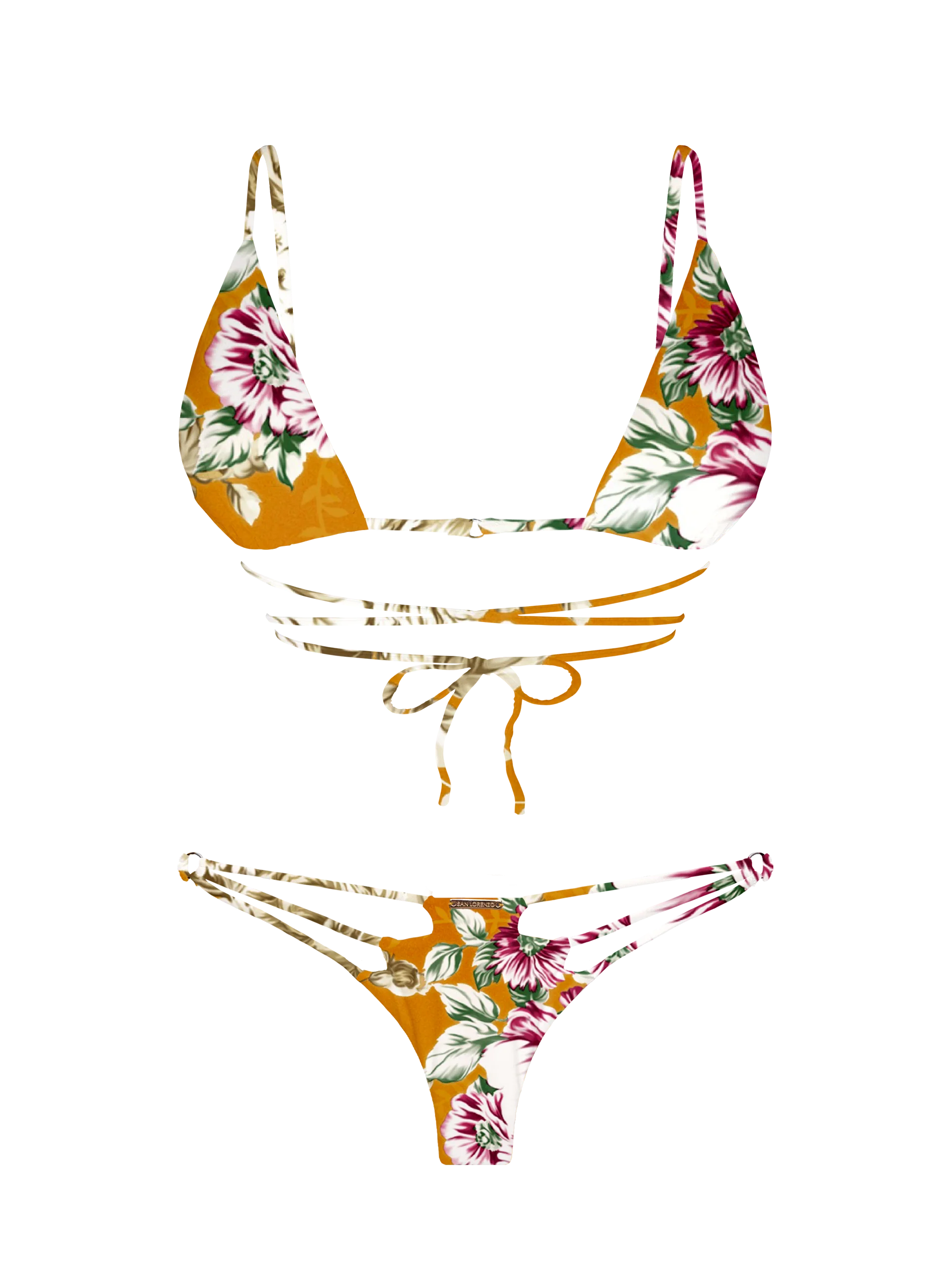 L'Amour Citrus Bloom Diamond V Bikini Bottom - Image 8