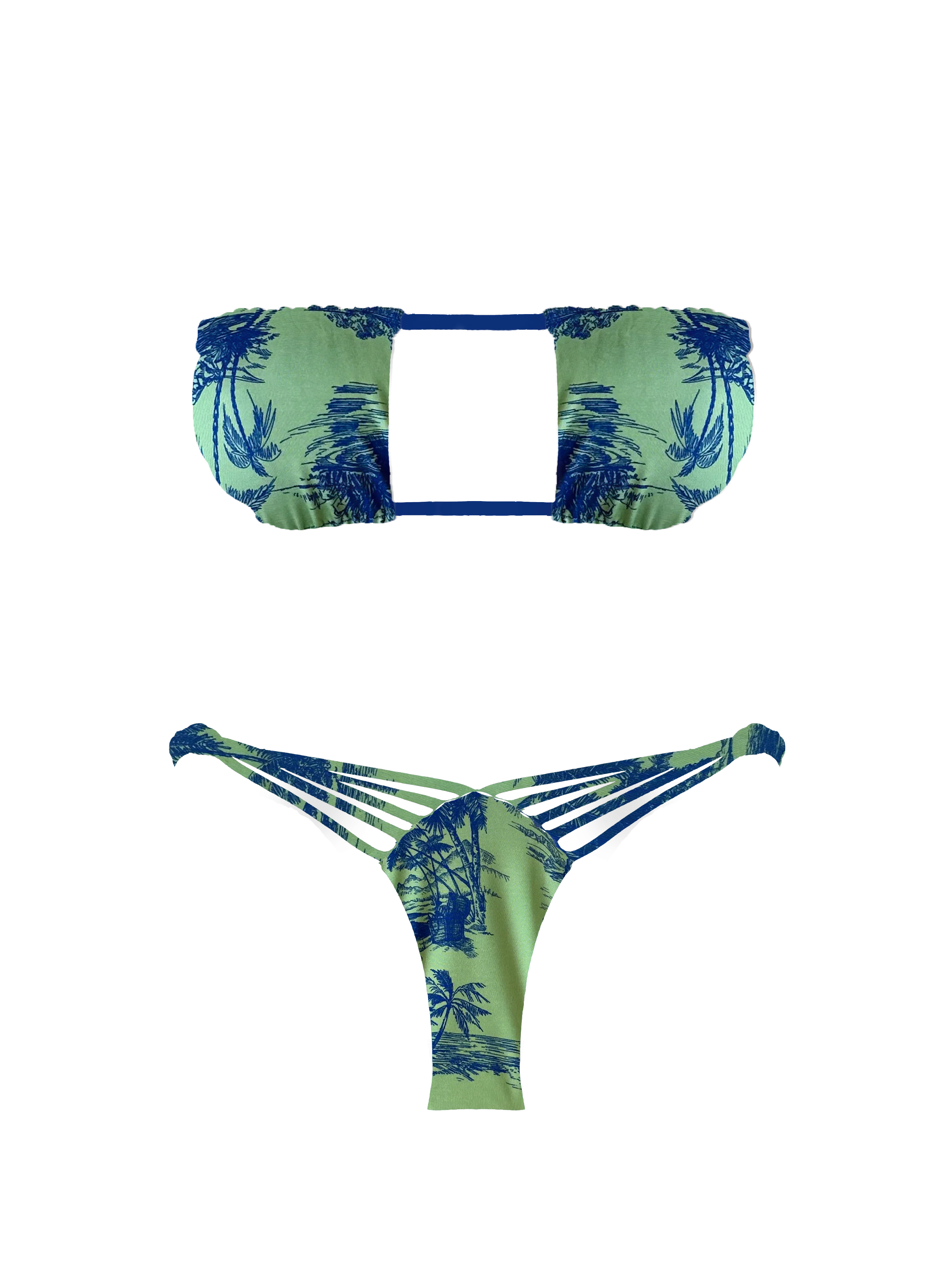Prisma Blue Island V-Knot Bikini Bottom