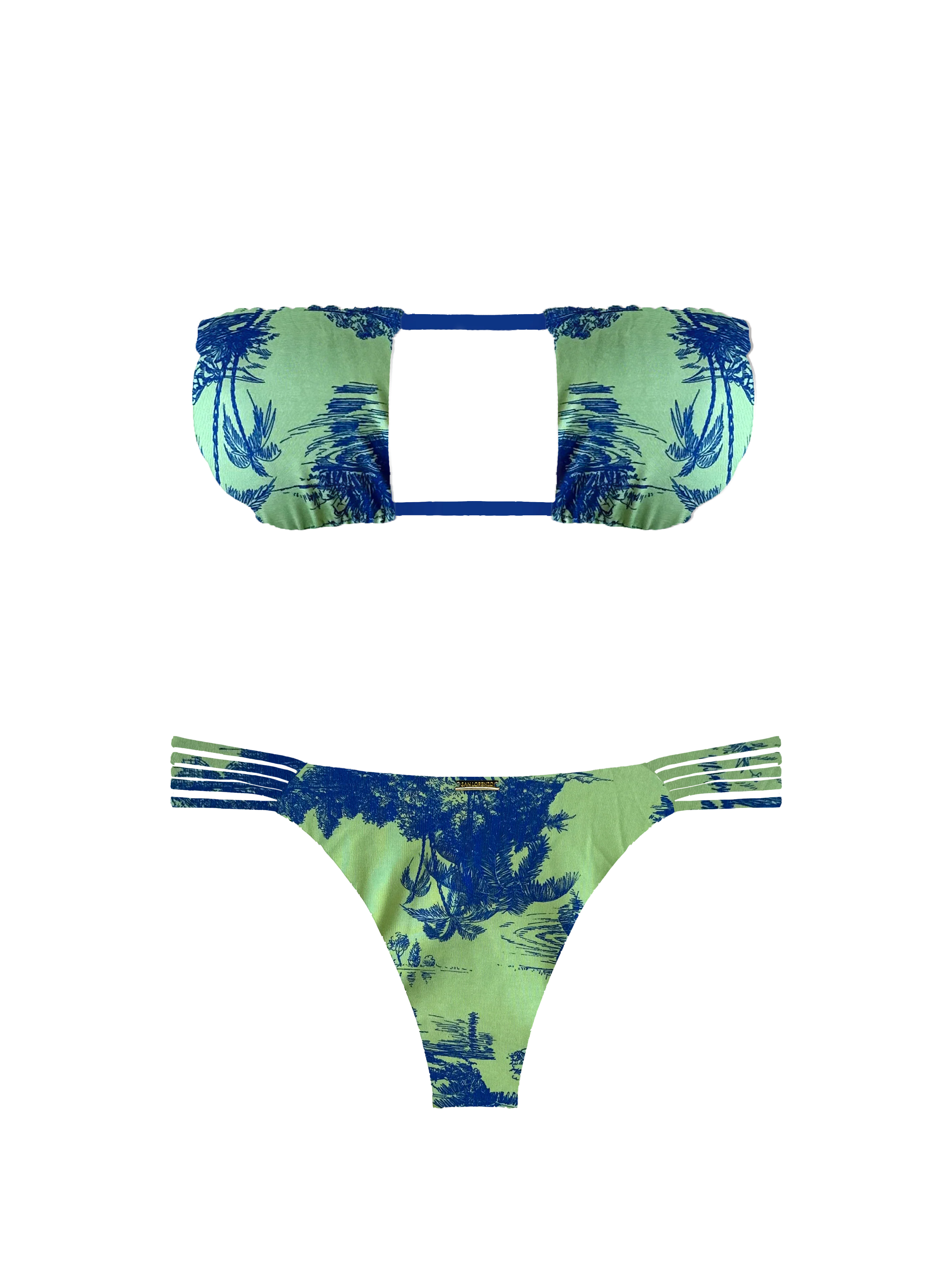Prisma Blue Island V-Knot Bikini Bottom - Image 2