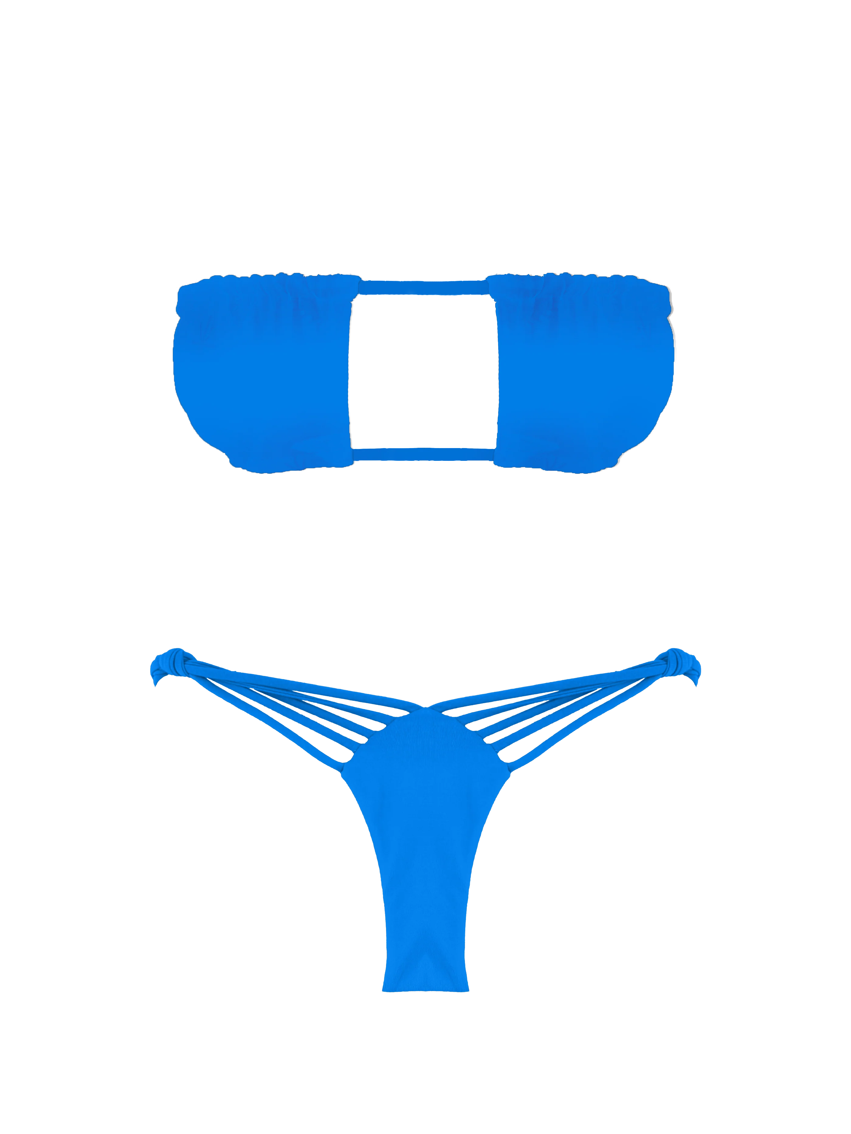 Prisma Electric Coast Strapless Bandeau Bikini Top - Image 7