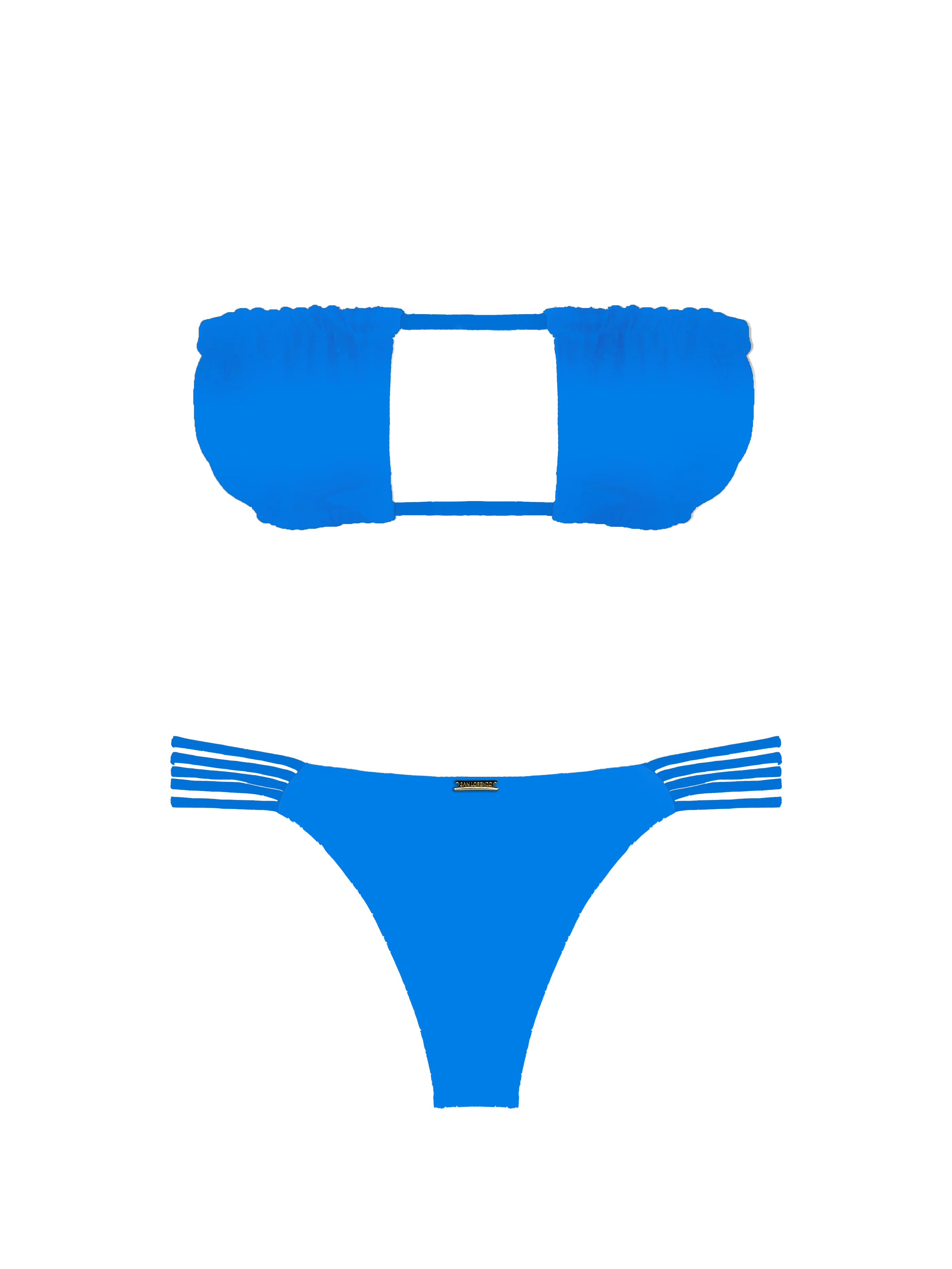 Prisma Electric Coast Strapless Bandeau Bikini Top - Image 8