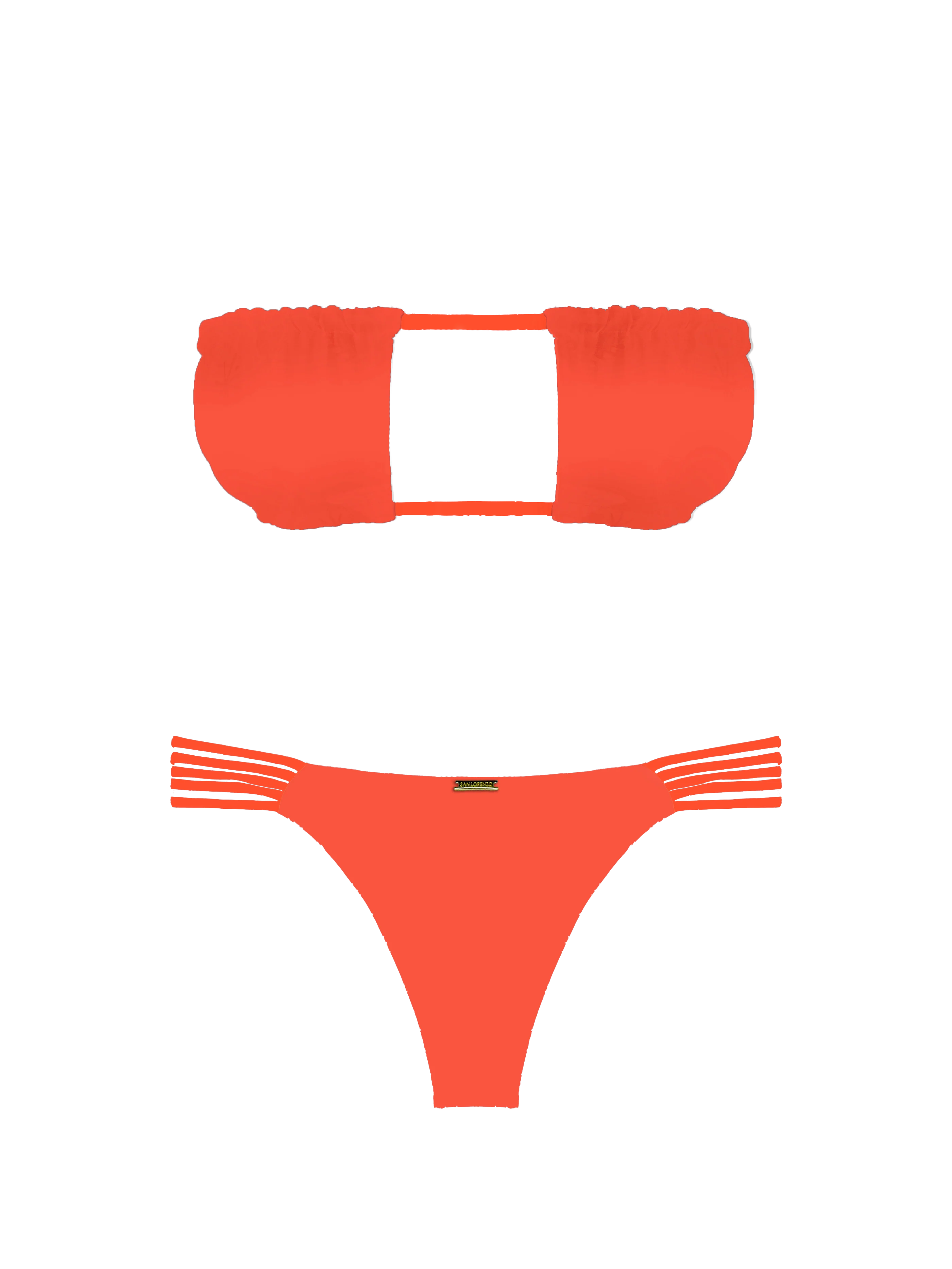 Prisma Flare Coral V-Knot Bikini Bottom - Image 9