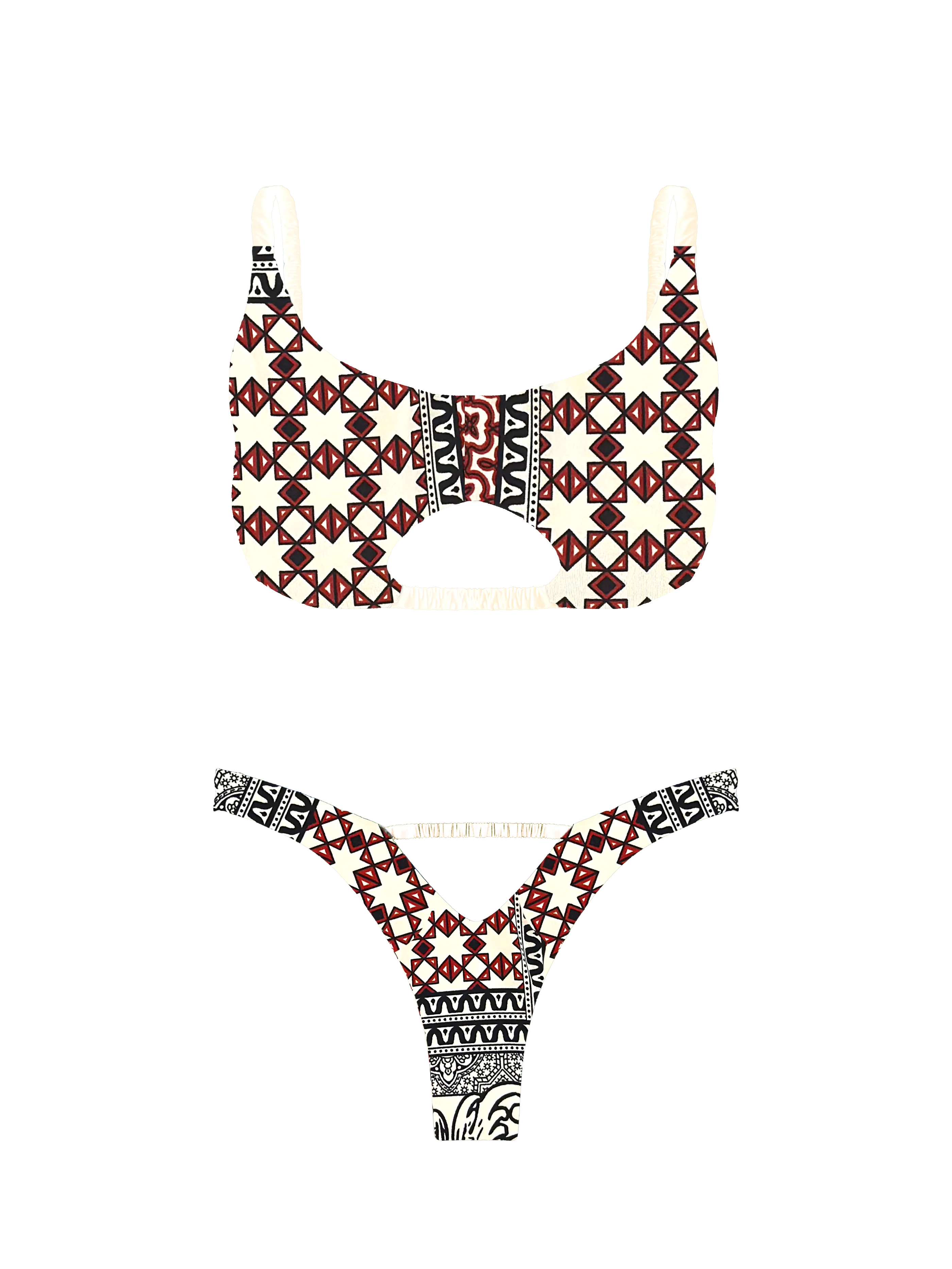 Prisma Geo Mirage Cut Out Bikini Top - Image 7