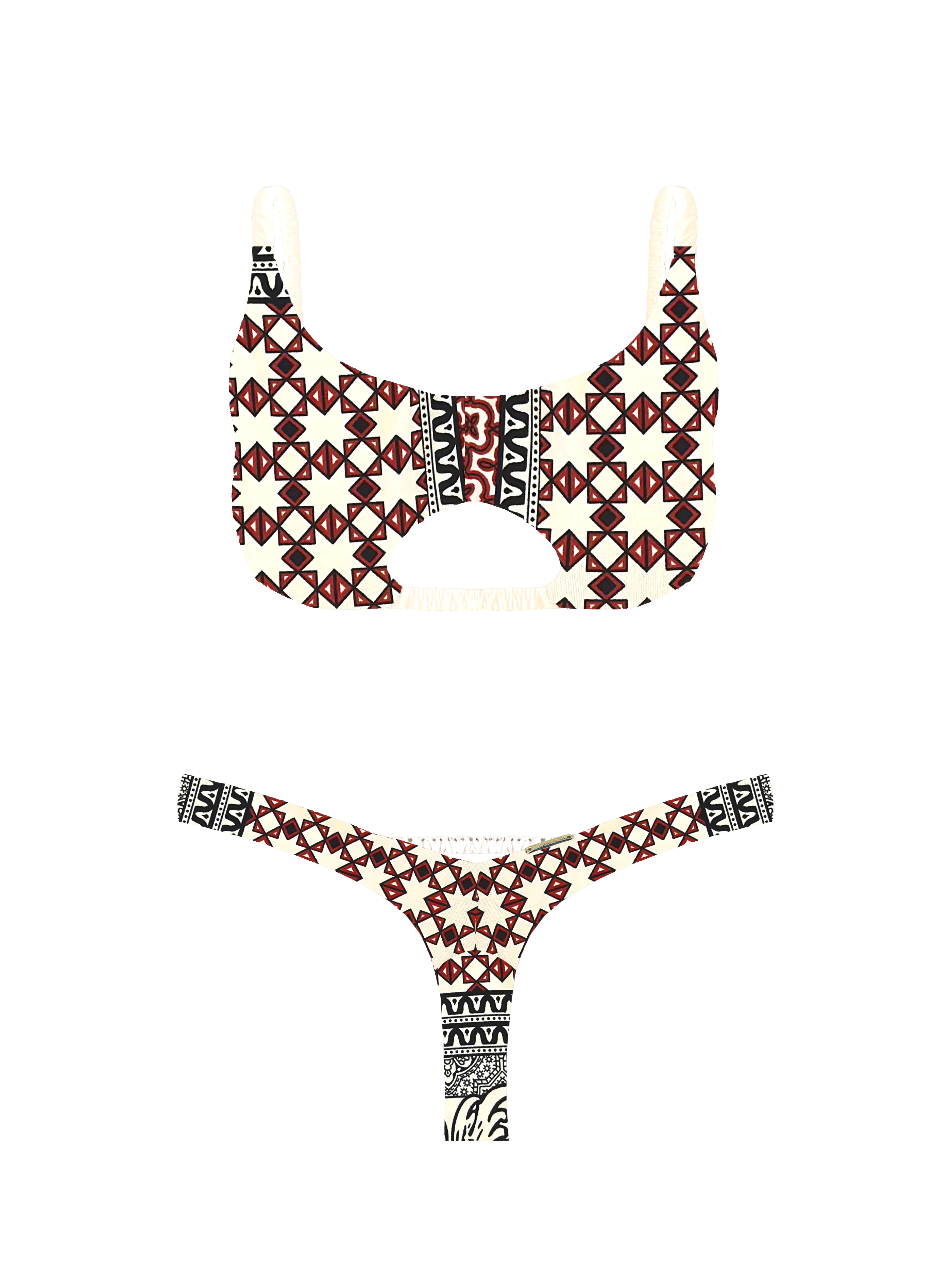 Prisma Geo Mirage Cut Out Bikini Top - Image 8