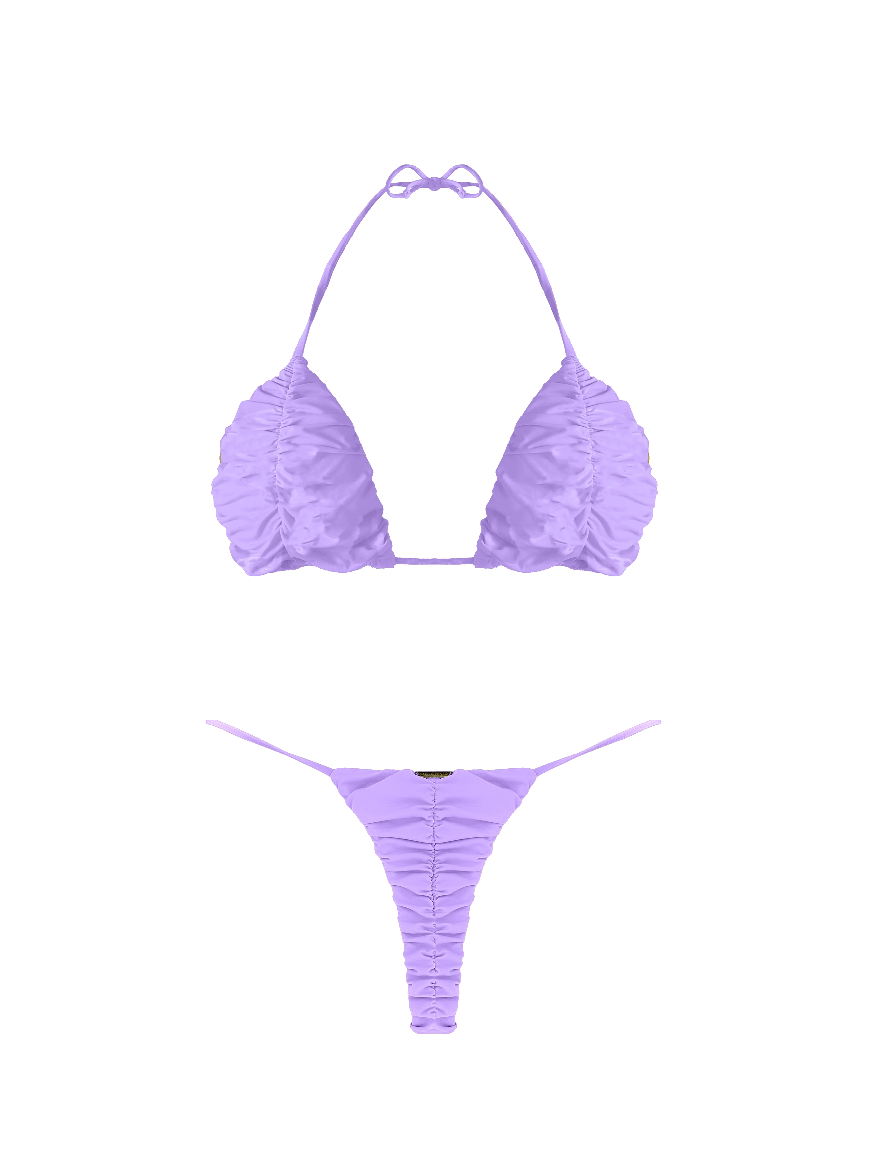 Prisma Lavender Ruffled Thin Brief Bikini Bottom - Image 6